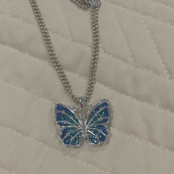 Sterling silver Blue Butterfly Pendant - Tiffany & Co necklace sold separately! - Picture 3 of 13